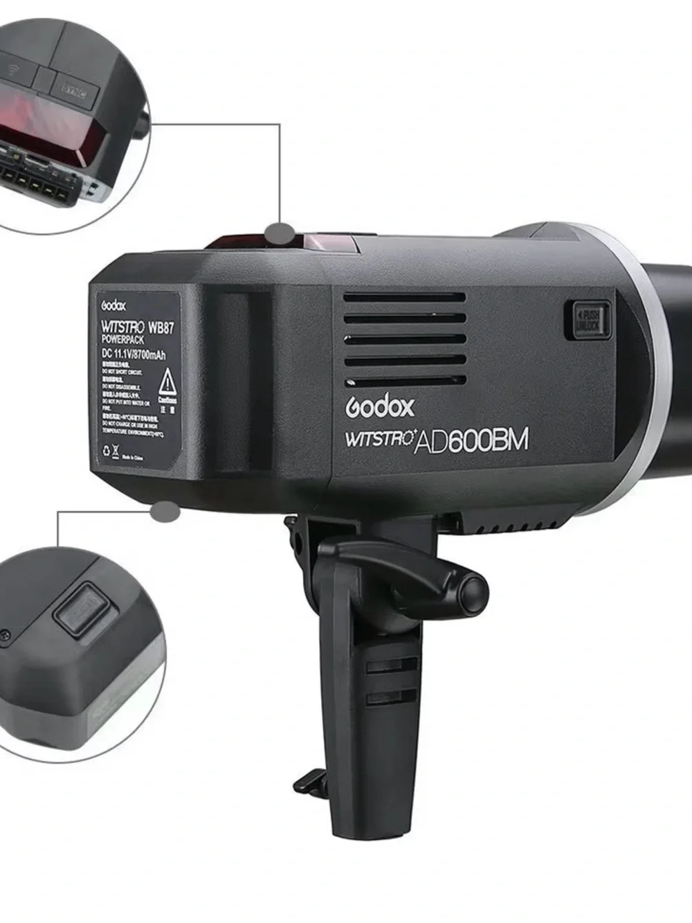 AD600BM Black Portable Studio Flash Strobe